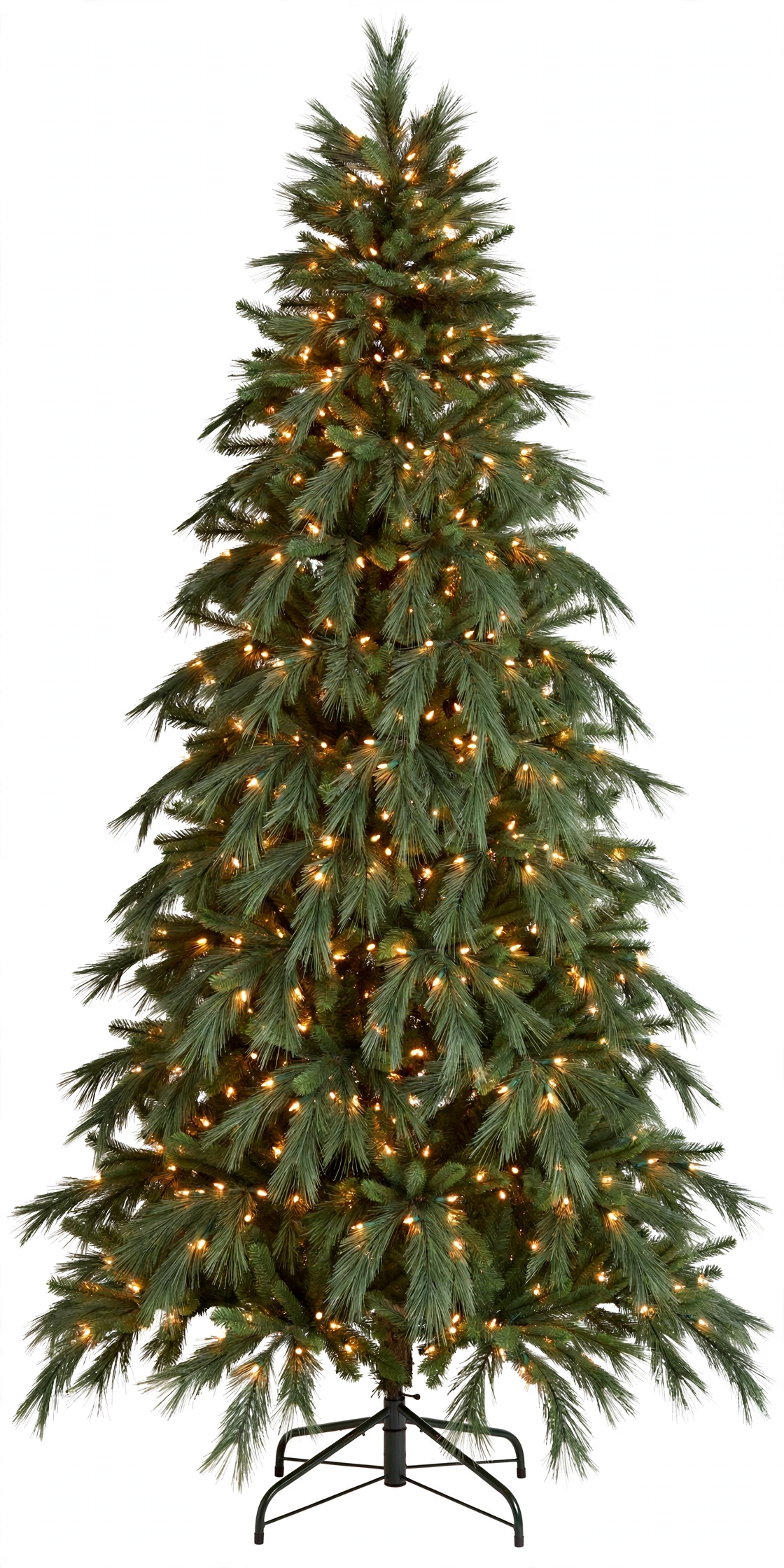 7.5 ft Claradon Pine Christmas Tree - Pre-Lit Clear Lights