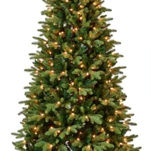 7.5 ft Cumberland Fir Christmas Tree - Pre-Lit Clear Lights